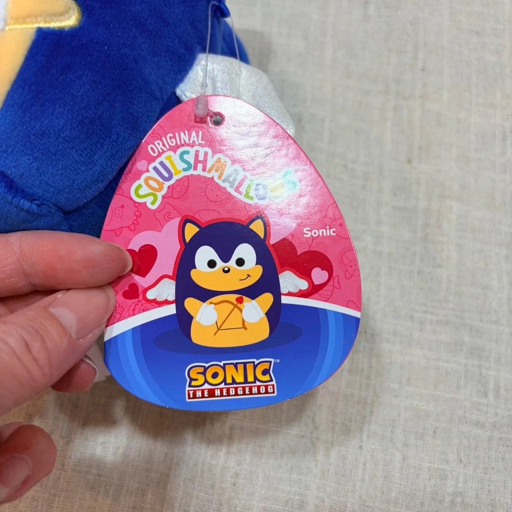 Squishmallows Sonic‎ the Hedgehog Cupid Valentine Angel Wings Plush 5 inch NWT